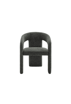 Chaise de salle à manger en tissu Elyssia, anthracite