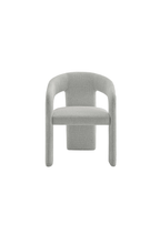 Chaise de salle à manger en tissu Elyssia, gris tourterelle