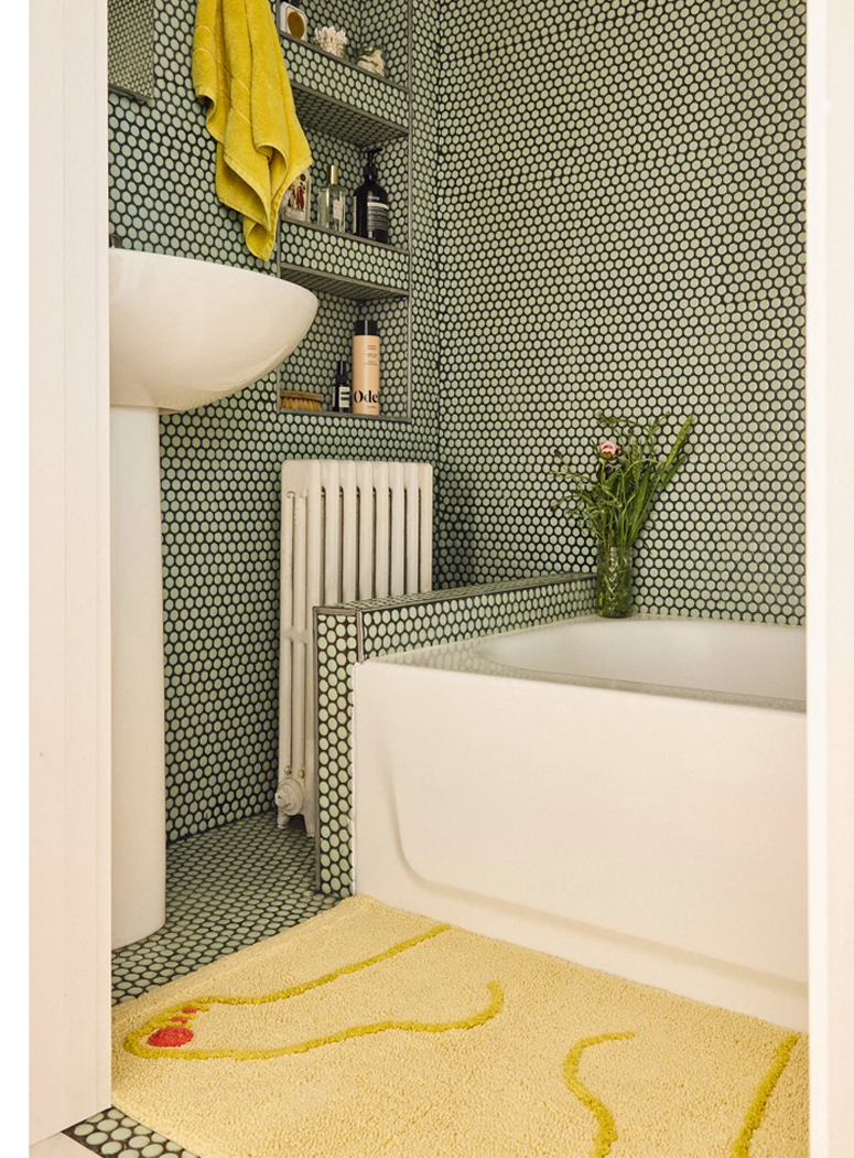 Tapis de bain Cold Picnic Footsie, jaune