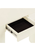 Nymera High Gloss Console Table ,Cream