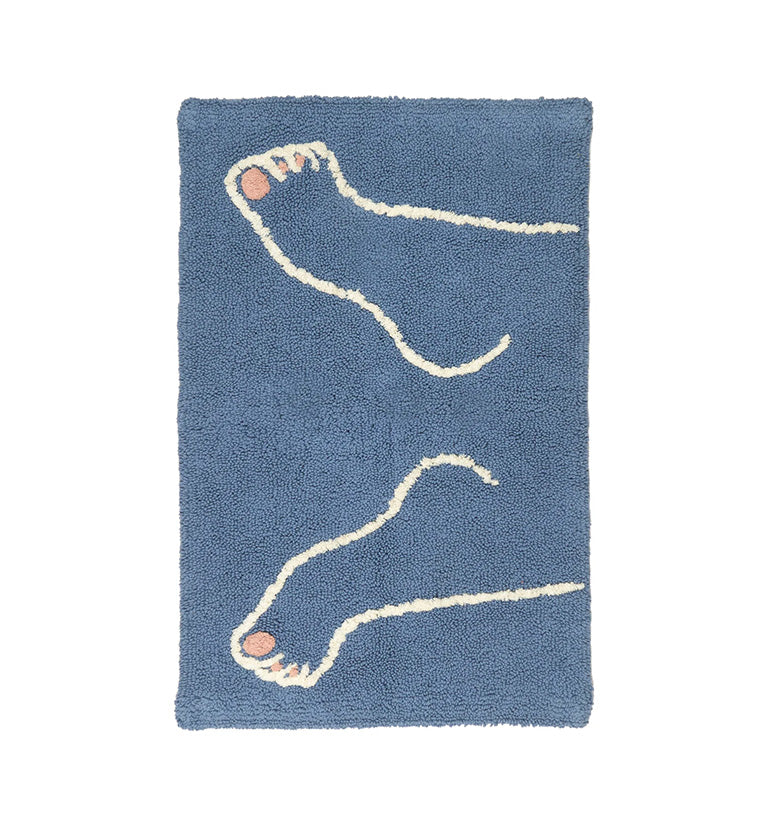 Tapis de bain Footsie, bleu