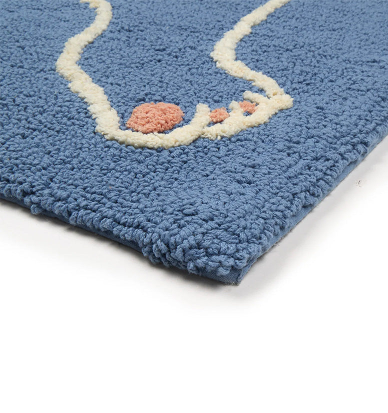 Tapis de bain Footsie, bleu