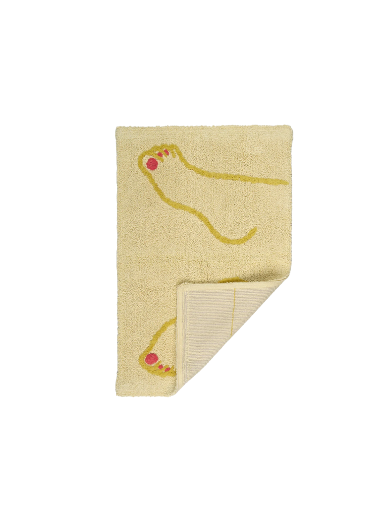 Tapis de bain Cold Picnic Footsie, jaune