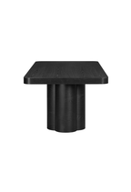 Nookara Ash Dining Table,Black