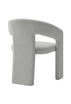 Chaise de salle à manger en tissu Elyssia, gris tourterelle