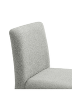 Chaise de salle à manger en tissu Noviara, gris tourterelle