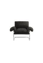 Ravessa Fabric Accent Chair,Charcoal