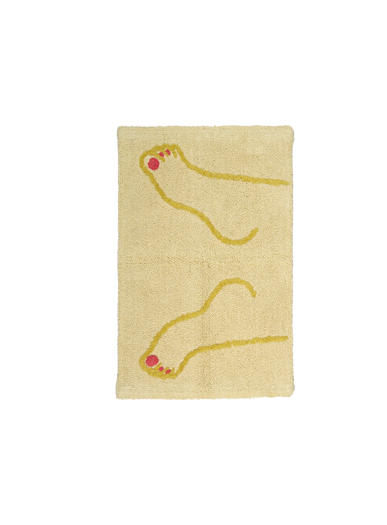 Tapis de bain Cold Picnic Footsie, jaune