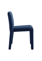 Chaise de salle à manger en tissu Noviara, bleu marine