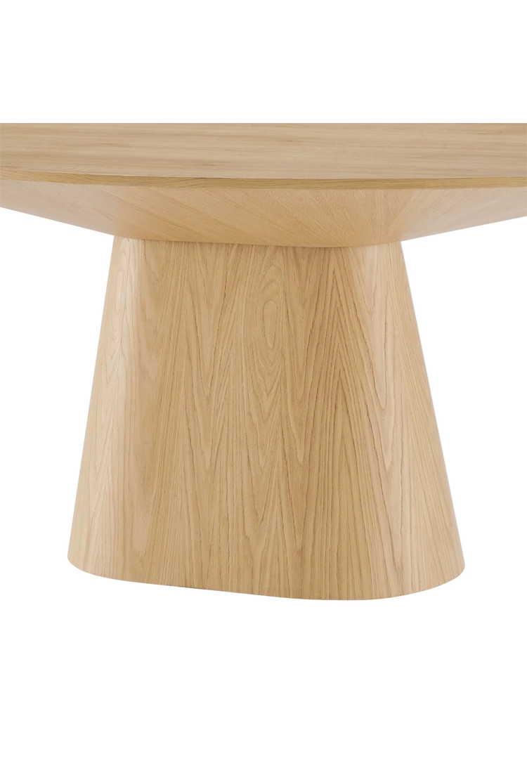 Quillon 75 Round Dining Table,Oak