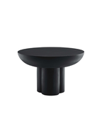 Table basse ronde Caspa, noire