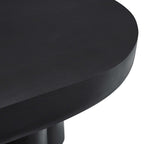 Table basse ovale Caspa, noire