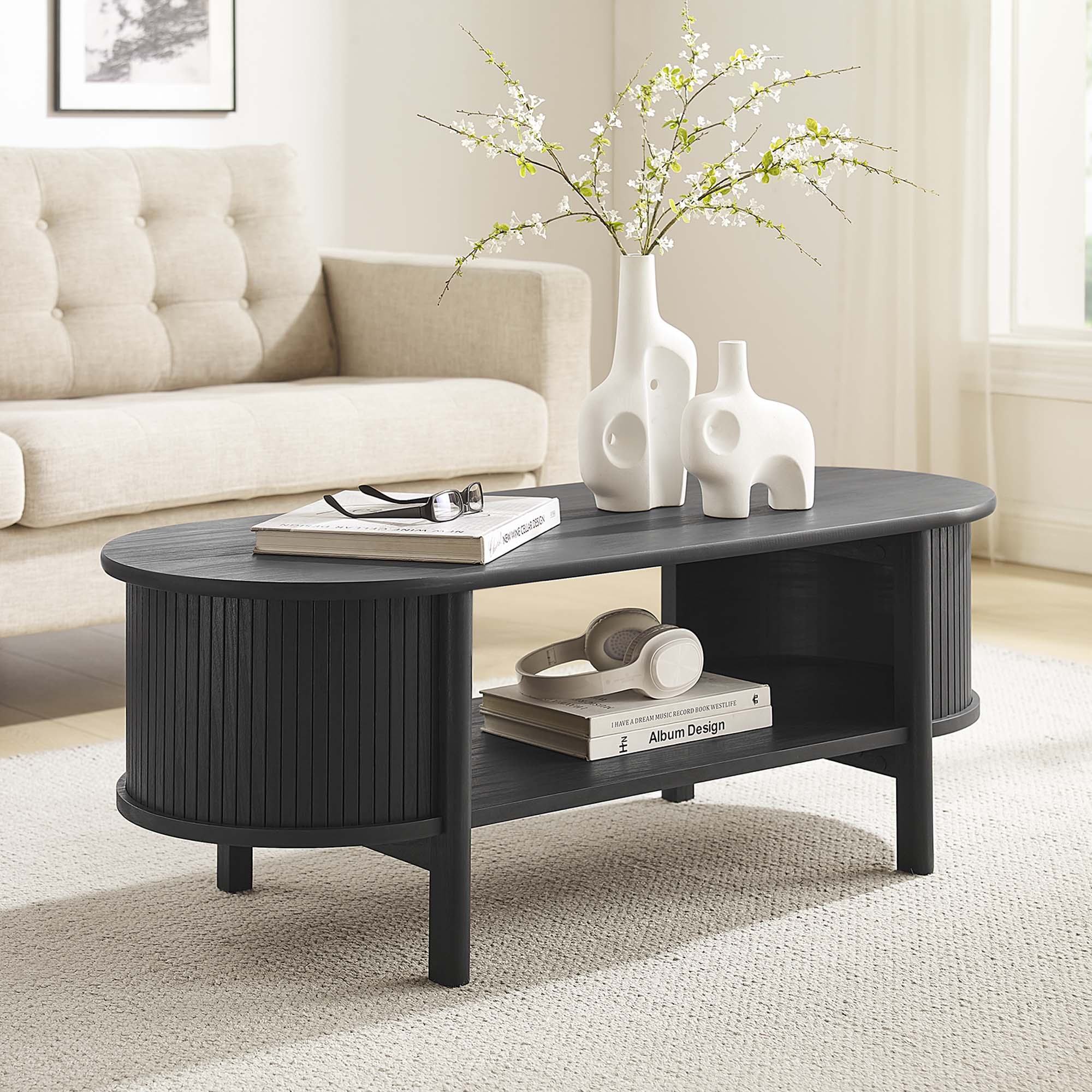Table basse Caddie, noire