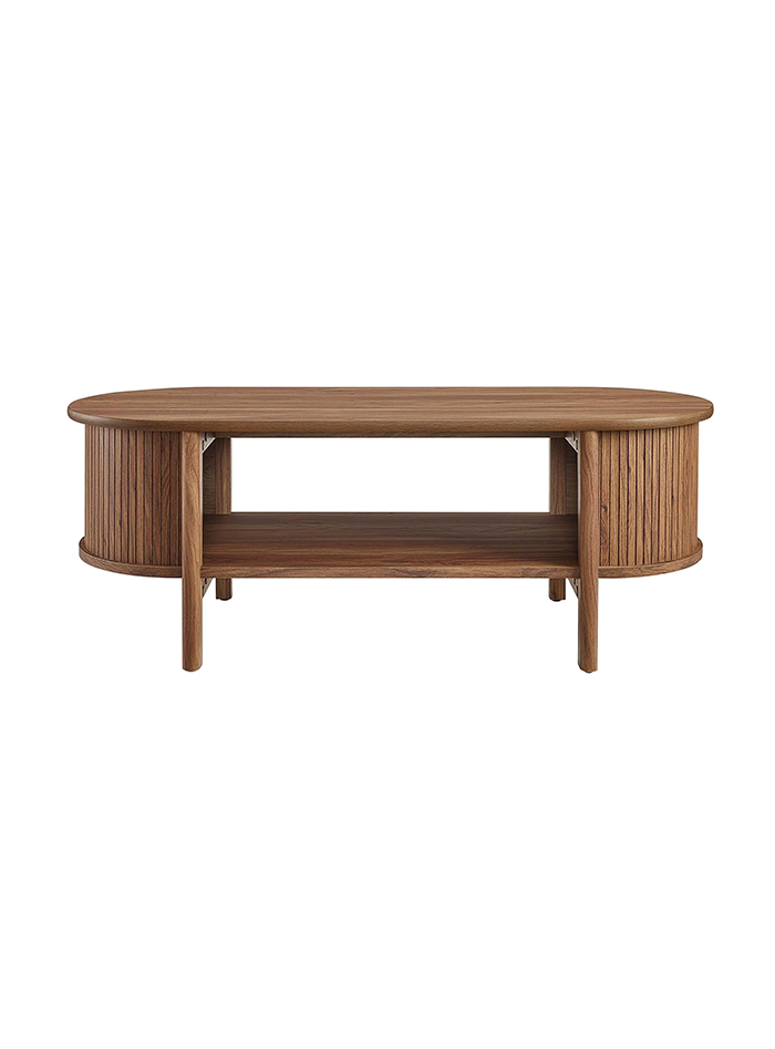 Table basse Caddie, noyer