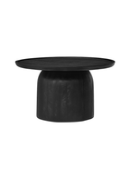 Table basse ronde Hollo, noire