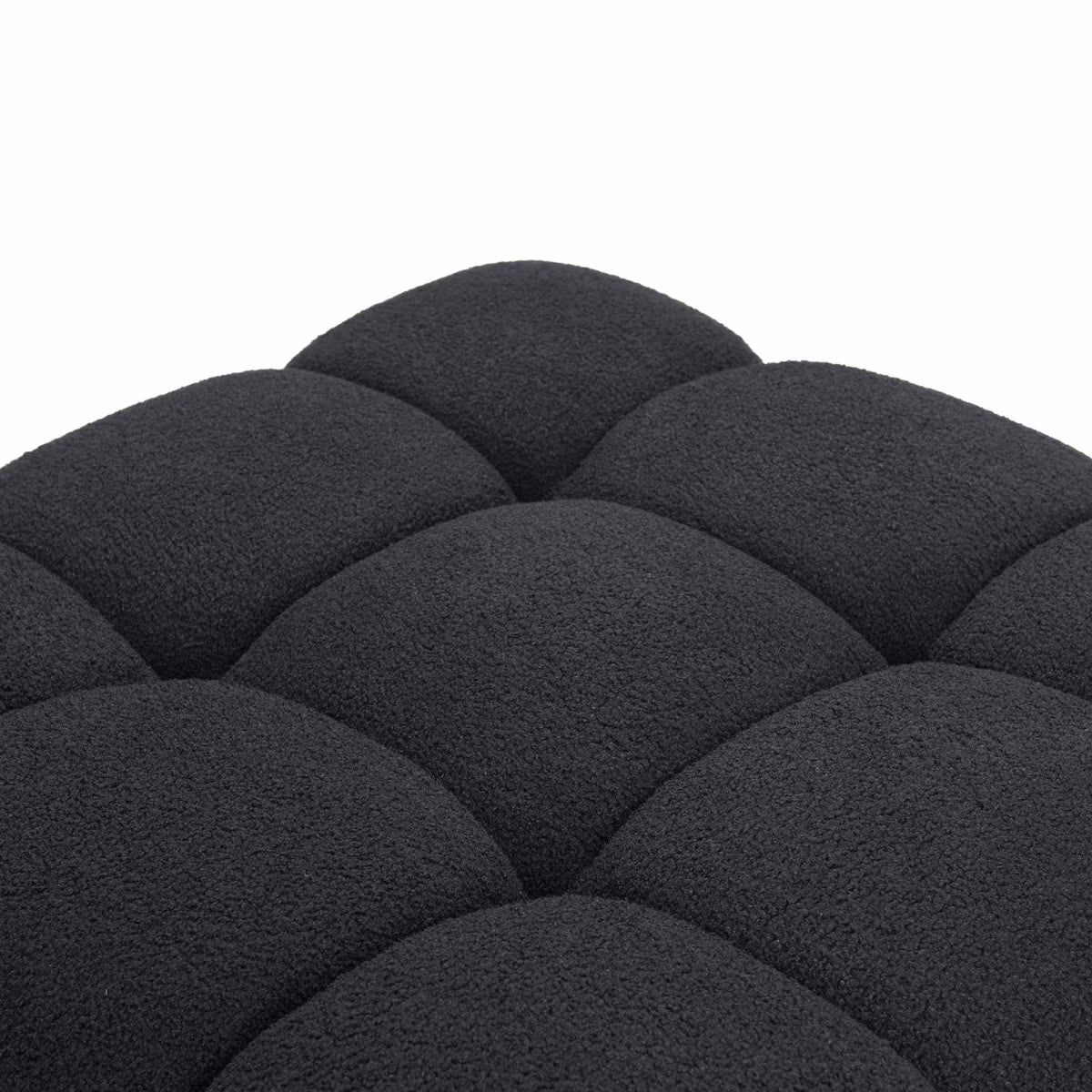Pouf modulaire végétalien Huggy noir