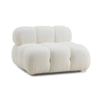 Chaise modulaire sans accoudoirs Huggy Cream Vegan