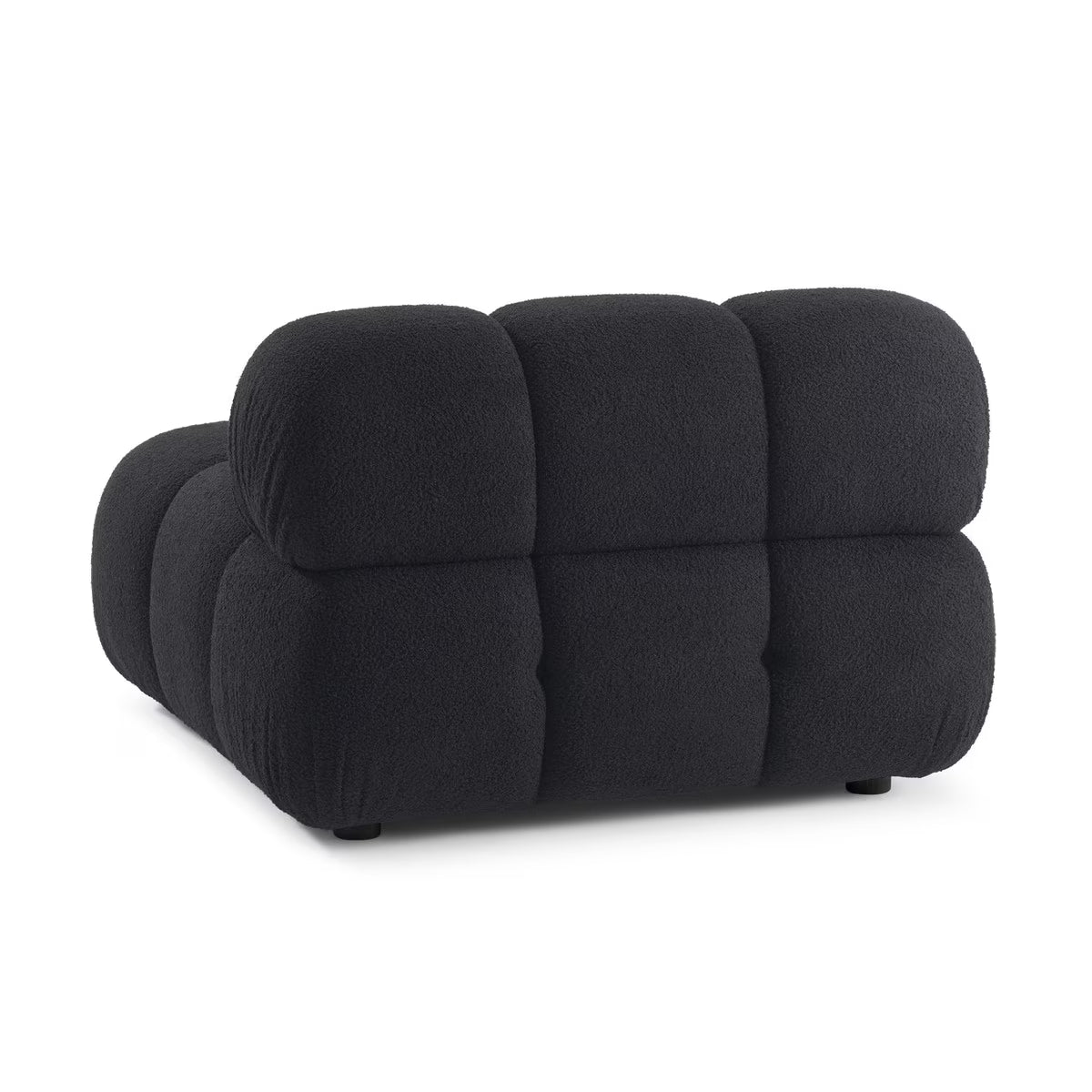 Chaise modulaire sans accoudoirs Huggy Black Vegan