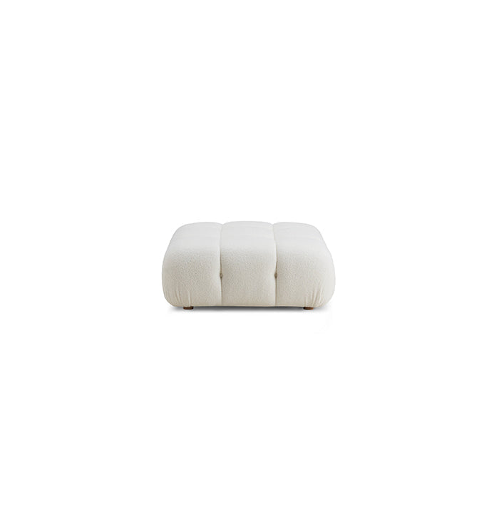Pouf modulaire végétalien Huggy Cream