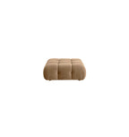 Pouf modulaire en velours Huggy Café Au Lait