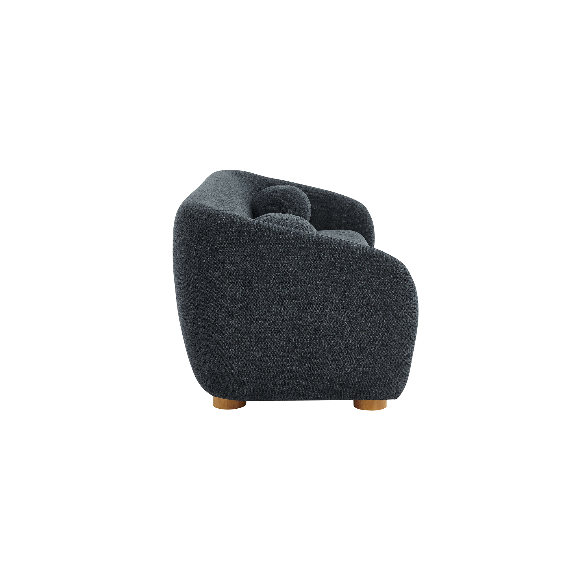 Canapé en tissu Chennie, bleu marine