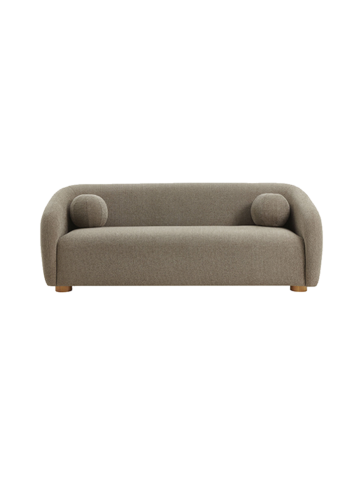 Canapé en tissu Chennie, taupe